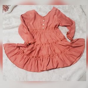 Rusty colored flowing dress